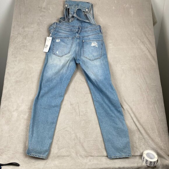 Women's Blue Denim Overalls - Picture 14 of 15